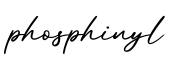 单词phosphinyl书写