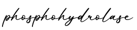单词phosphohydrolase书写