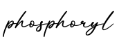 单词phosphoryl书写