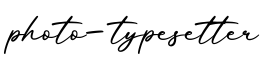 单词photo-typesetter书写