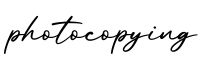 单词photocopying书写