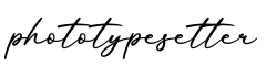 单词phototypesetter书写