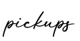 单词pickups书写