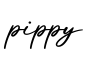 单词pippy书写