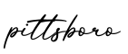 单词pittsboro书写