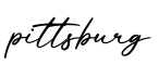 单词pittsburg书写