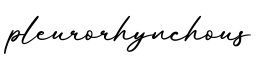 单词pleurorhynchous书写