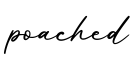 单词poached书写