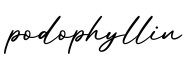 单词podophyllin书写