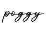 单词poggy书写