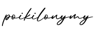 单词poikilonymy书写