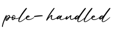 单词pole-handled书写