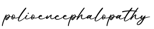 单词polioencephalopathy书写