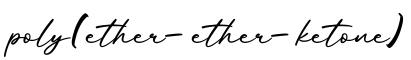 单词poly(ether-ether-ketone)书写