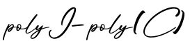 单词polyI-poly(C)书写
