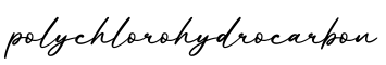 单词polychlorohydrocarbon书写