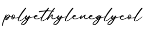 单词polyethyleneglycol书写