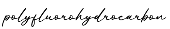 单词polyfluorohydrocarbon书写