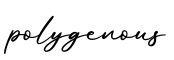 单词polygenous书写