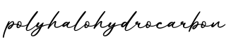 单词polyhalohydrocarbon书写