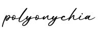 单词polyonychia书写