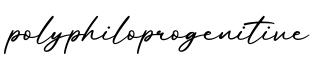 单词polyphiloprogenitive书写