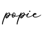 单词popie书写