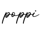 单词poppi书写
