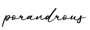 单词porandrous书写