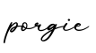 单词porgie书写