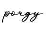 单词porgy书写
