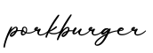 单词porkburger书写