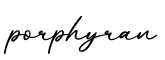 单词porphyran书写