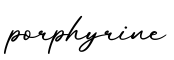 单词porphyrine书写