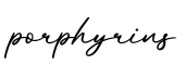单词porphyrins书写