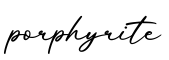 单词porphyrite书写
