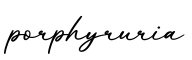 单词porphyruria书写