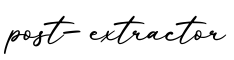 单词post-extractor书写