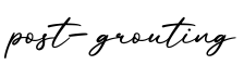 单词post-grouting书写