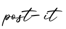 单词post-it书写