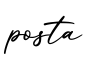 单词posta书写