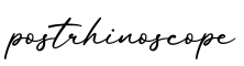 单词postrhinoscope书写