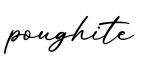 单词poughite书写