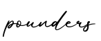 单词pounders书写