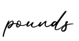 单词pounds书写