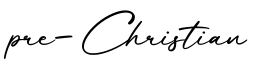 单词pre-Christian书写