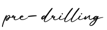 单词pre-drilling书写