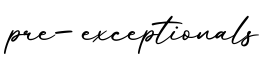 单词pre-exceptionals书写