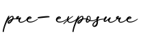 单词pre-exposure书写