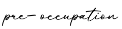 单词pre-occupation书写